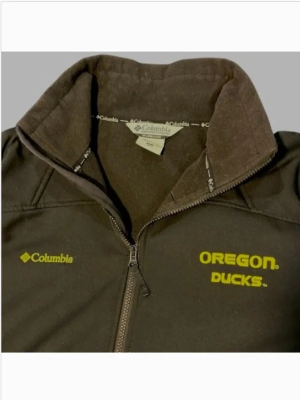 Columbia Oregon Ducks Ascender Softshell Jacket Black Men's XL Game Day